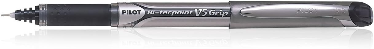 Pilot Hi Techpoint V5 Grip Black Pen (Pack of 12)