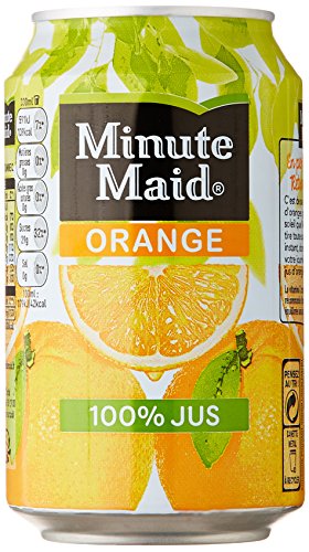 Minute Maid Orange 33 cl cannettes en lot de 2 packs de 6 pour vos pique-niques en famille