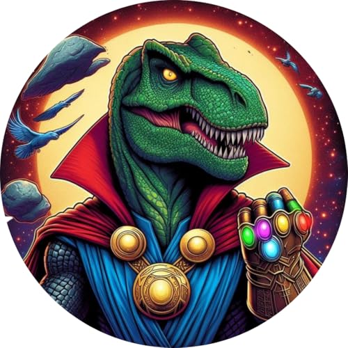 Oblea Comestible Dinosaurios Superheroes para Tarta – Decoración Infantil Papel de Azúcar