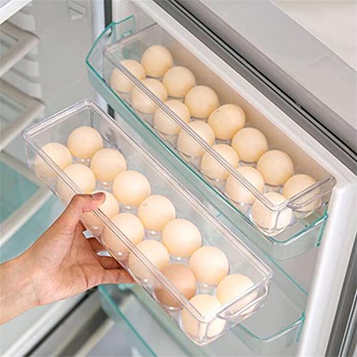 Réfrigérateur porte-œuf transparent pour cuisine rangée - 2
