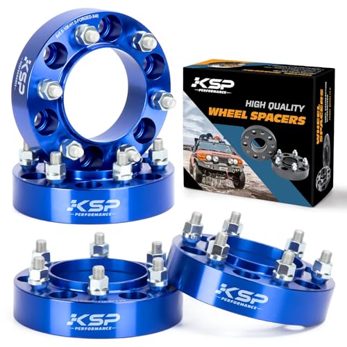 KSP 6x5.5 Wheel Spacer Compatible with Toyota Tacoma 4Runner FJ Cruiser Tundra Sequoia 1.5 inch 6x139.7mm 6 Lug Hub Centric Wheel Spacers with 106mm Bore 12x1.5 Studs for GX460 GX470 Set of 4