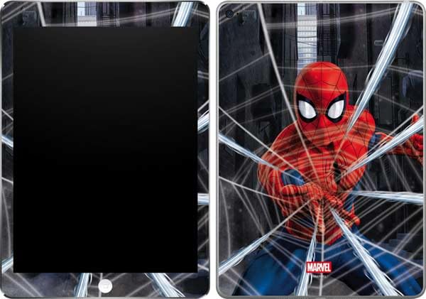 Skinit Decal Tablet Skin Compatible with iPad Air 2 - Officially Licensed Marvel Spiderman Web Throw Design