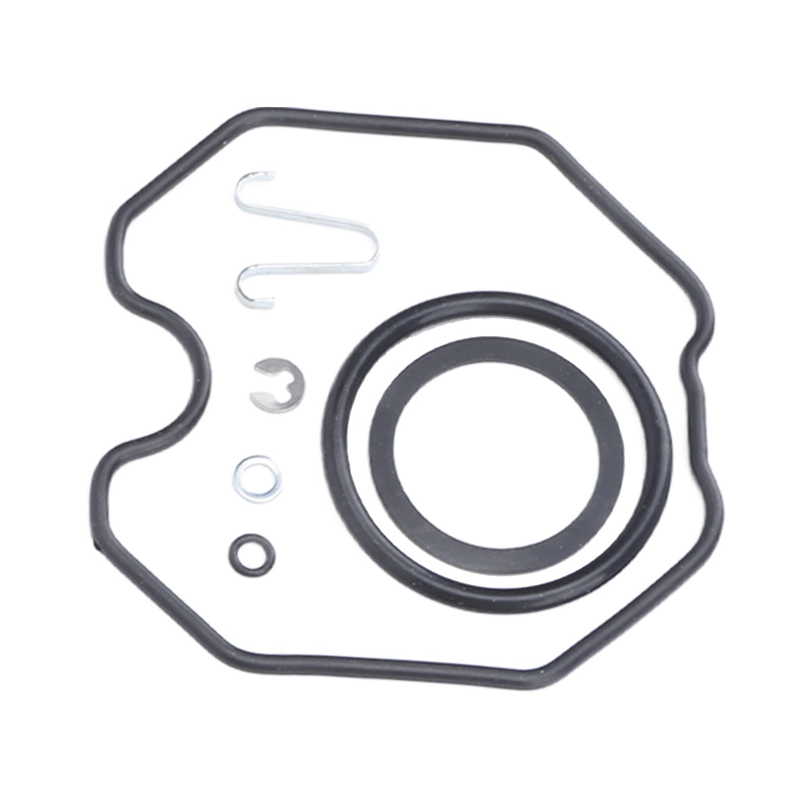 Qiilu Kit Ricostruzione Carburatore PZ26 CG125 – 18 Pezzi Per Riparazione Moto – Con Galleggiante, Valvole E Guarnizioni - 2