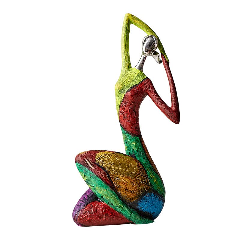DEVOKE Color abstract character resin decoration table furnishings as home or office (stretching(A)