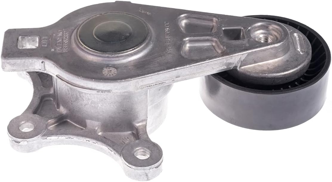 AUQDD 38485 Belt Tensioner and Pulley Assembly (3.5L/3.7L V6) Fit For 07-14 Ford Edge /11-19 Explorer /09-19 Flex /08-09 Taurus X /09-16 Lincoln MKS /10-19 MKT /07-18 MKX /07-16 MKZ /09-13 Mazda 6
