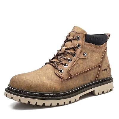Shaire Men's Hiking Boots High Top Comfy Leather Malaysia Ubuy