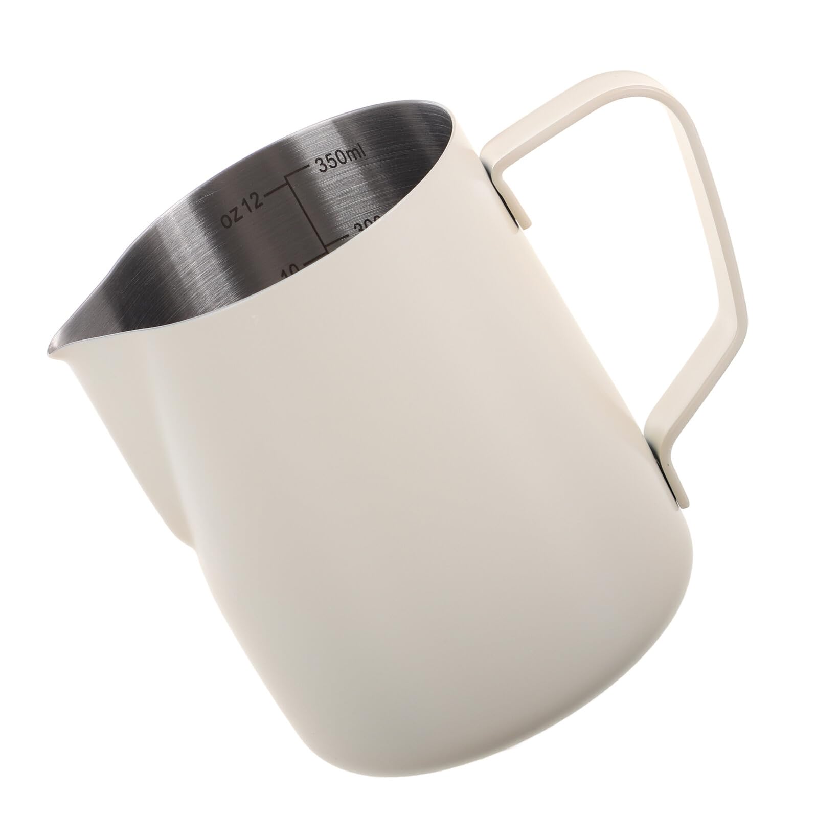 Stainless Steel Milk Frothing Pitcher 350ml Measurement Scale Coffee Latte Art Jug Espresso Accessories Steaming Tool for Home