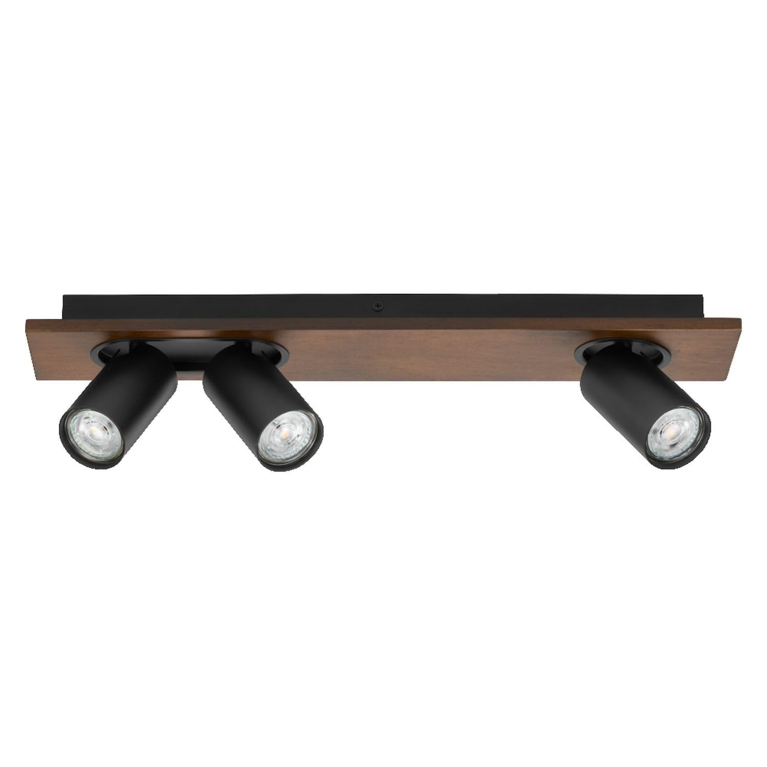 Osram DECOR SPOT MERCURY 3 x 3,4 W, 690 lm, aspecto de madera negra, focos ajustables, cabezales ajustables, multiusos, foco interior, bombillas LED intercambiables, luz blanca cálida, GU10