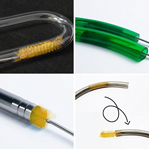 Dungu Flexible Filter Brush Set 63Inch Long For Home Fish Tank Drain Pipes Tube Cleaning Air Gap Snake Hair Remover #TOP2