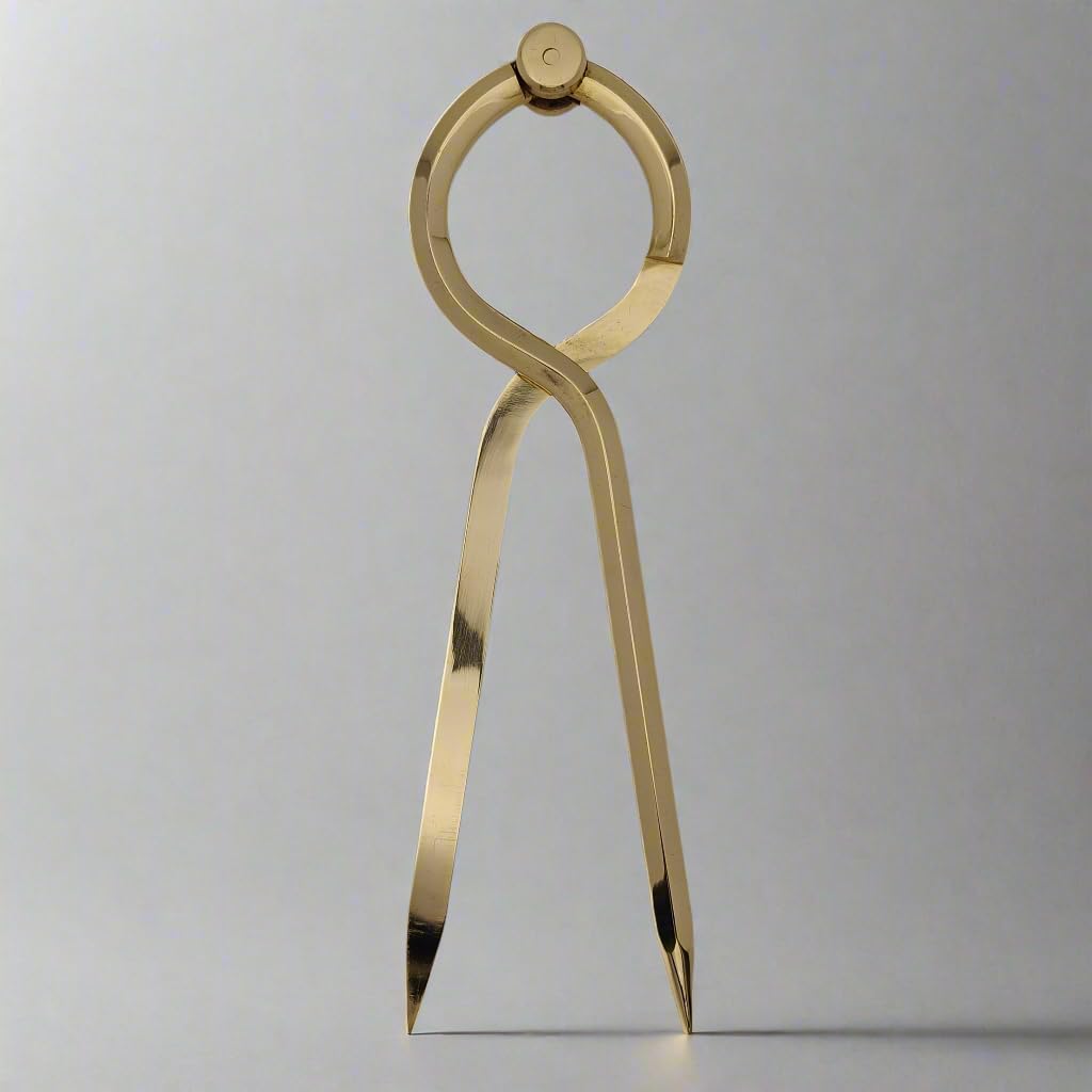 Chartwright Single-Handed Brass Dividers, 8" - Image 2