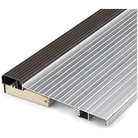 KS Hardware 5-5/8" Fixed Inswing Door Sill, Mill Finish, with Matching 2-inch Extension. (36 inches) Cover