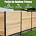 Outdoor Privacy Screen Wood Fence Panel for Outside, Trash Can Screens Wood Privacy Fence Screen Panel Air Conditioner Fence Pool Equipment Enclosure, 38