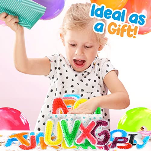 Lesong Alphabet Letters Sensory Toys For Kids: Abc Learning Educational Montessori Toys For Preschool Toddlers 3 4 5 6 Years Old, Water Beads Fidget Sensory Toys For Autistic Children Anxiety Relief #TOP5