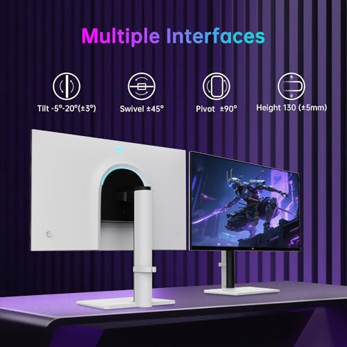 Image of KTC 27 Inch 4K Gaming Monitor, Dual Mode UHD 160Hz & FHD 320Hz, Fast IPS, HDR400, Adaptive Sync, 90W Type-C, HDMI 2.1 & DP 1.4, Height Adjustment PC Monitor, VESA, KVM Support, H27P6