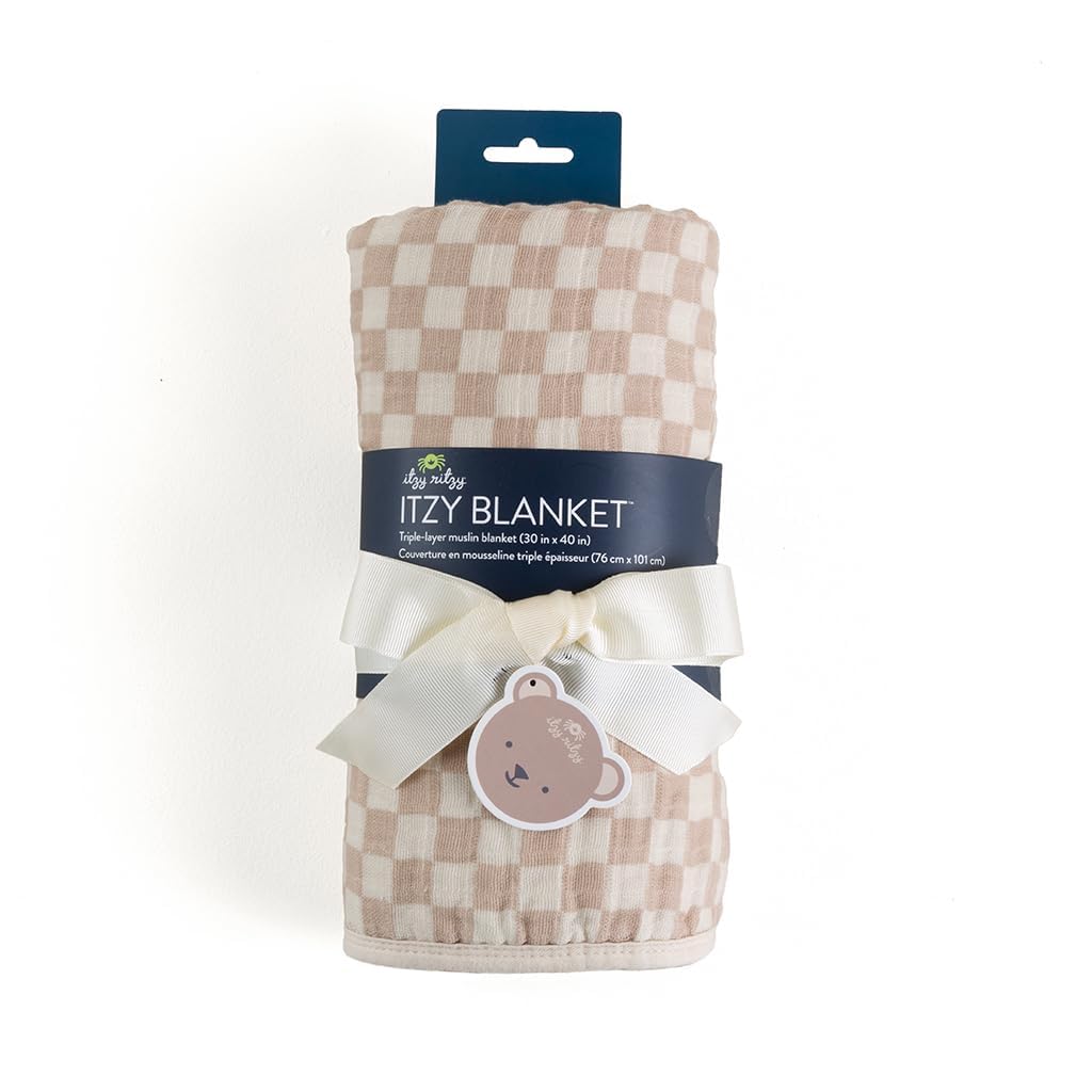 Manta de bebé – Manta de muselina de algodón suave multiusos – Se puede utilizar como un tapete para el tiempo boca abajo, cubierta de lactancia, sombra de cochecito y más – Mide 30 x 40 8