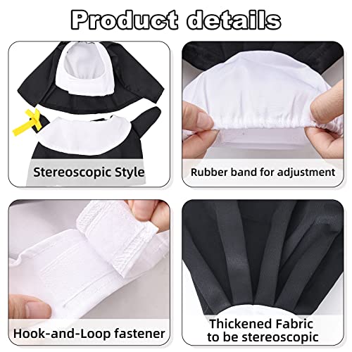 Disfraz de monja para perro talla única miniatura 4