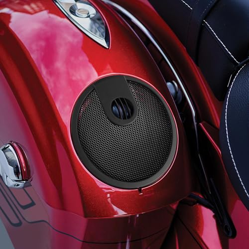 TCT-MOTORPARTS 6.5" Cover Rejilla Parlante para Tapa de Alforjas Compatible con Indian Chieftain Springfield Dark Horse 2017-2018 y Roadmaster 2015-2025 miniatura 3