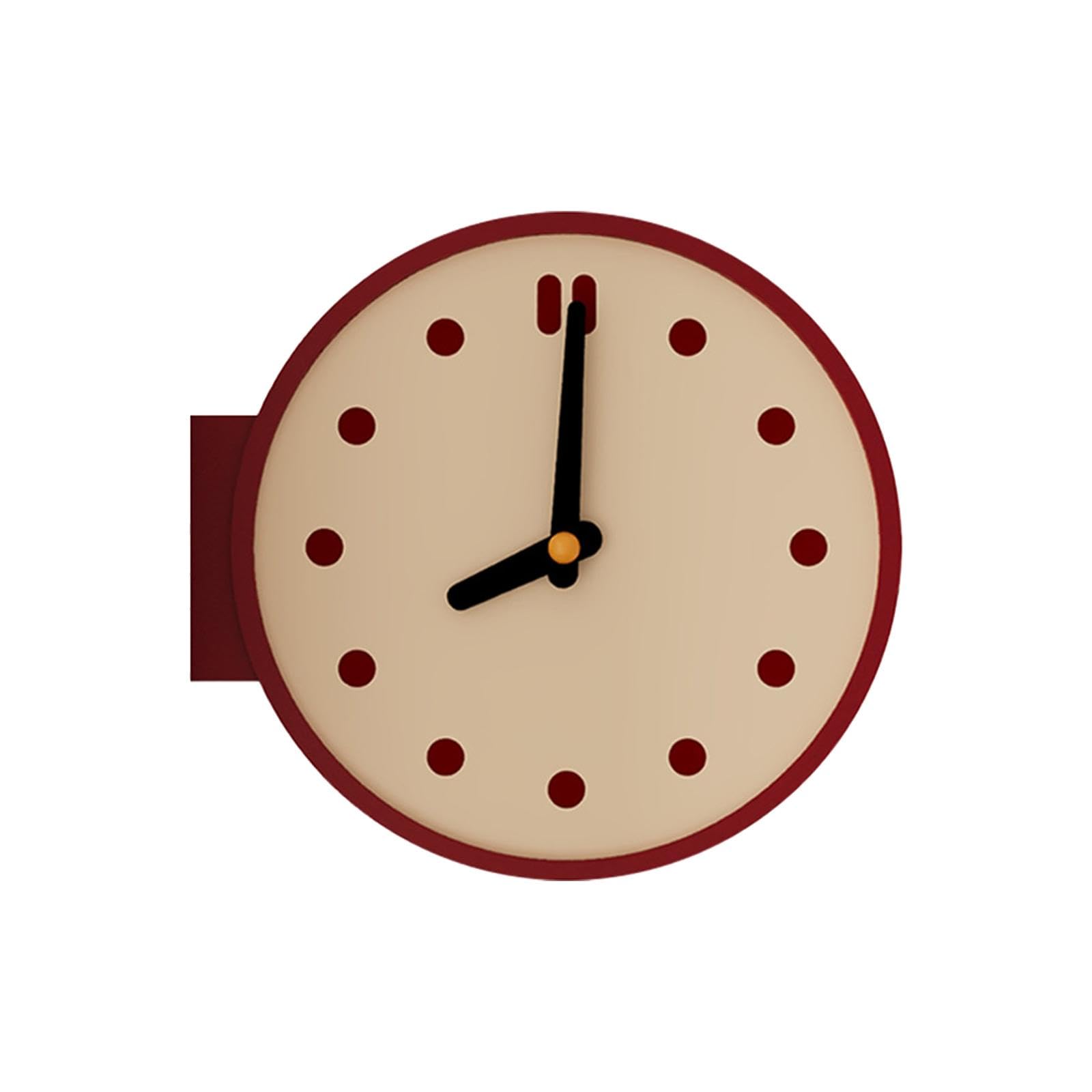 Reloj de Pared de Esquina, Decoración del Hogar, Resistente, Moderno, de Doble Cara, Creativo, de Escritorio