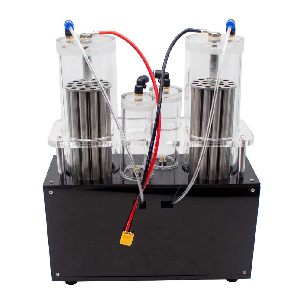 LeTkingok Acrylic Electrolysis Water Machine Hydrogen Oxygen Generator Oxy-Hydrogen Dual Outlet Separator Teaching Demonstration Device