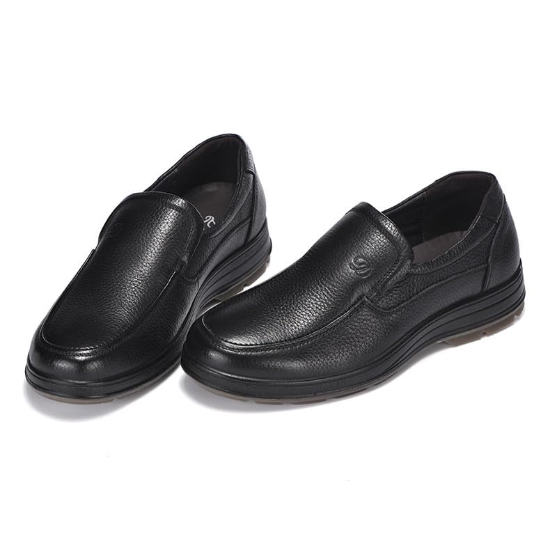 Men's Casual Slip on Loafers Breathable Driving Shoes Men Soft Toe Uniform Dress and Work Shoes Slip Resistant Water Resistant Black2