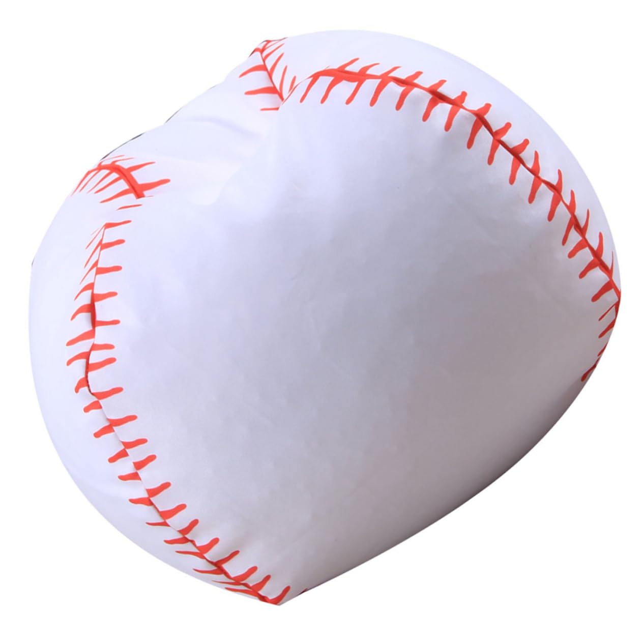 Pouf de rangement baseball lot de 2 pour peluches en polyester