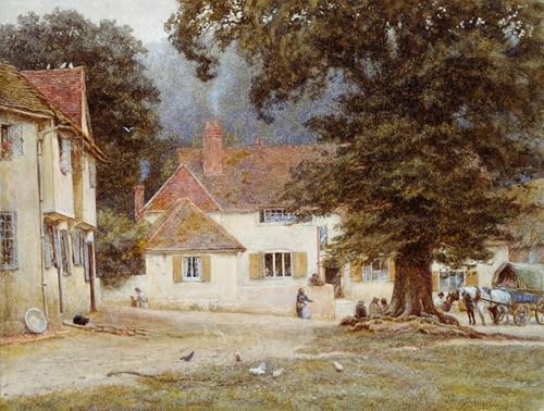 Tableaux graffiti un chariot par Helen Allingham toile artistique pour inspirer votre intérieur