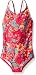 Kanu Surf Little Girls Karlie Flower One Piece Swimsuit, Pink, 5