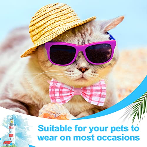 Vabean 200 Pieces Dog Bow Ties Collar Set Includes 100 Neckties And 100 Bow Ties Adjustable Cat Bow Neck Ties Fruit Hawaii Summer Style Pet Ties Collar For Dogs Cats Puppy Holiday Grooming Accessories #TOP5