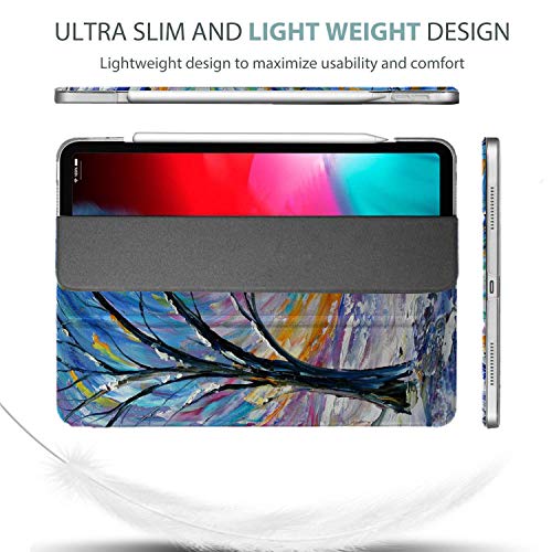 Image of DuraSafe Cases for iPad PRO 11 Inch 2 [ Pro 11 2nd 2020 ] Generation A2228 A2068 A2230 MY232HN /A MXDC2HN /A MXDE2HN /A MXDD2HN /A Ultra Slim Smart Auto Sleep /Wake Printed PC Cover - Color Emblem