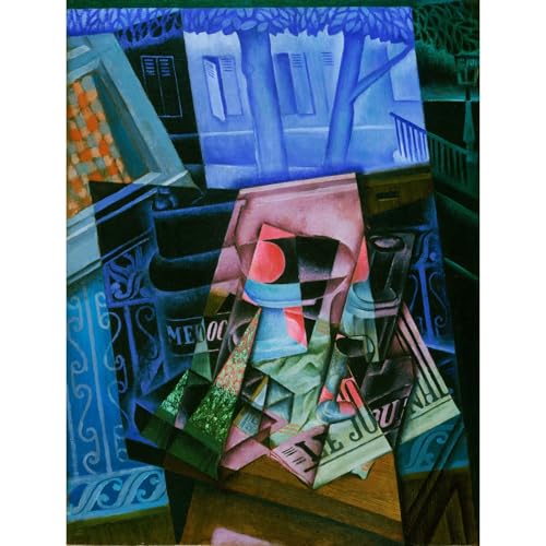 Impression giclée Juan Gris Nature morte toile roulée 101x127 cm pour salon