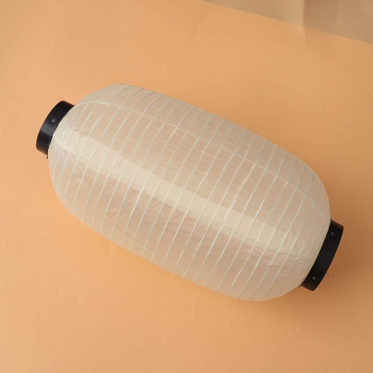 Amosfun 2 Lanterne Giapponesi In Seta, Pieghevoli, Impermeabili, Per Decorazioni Matrimonio E Festa, Bianco/Rosso
