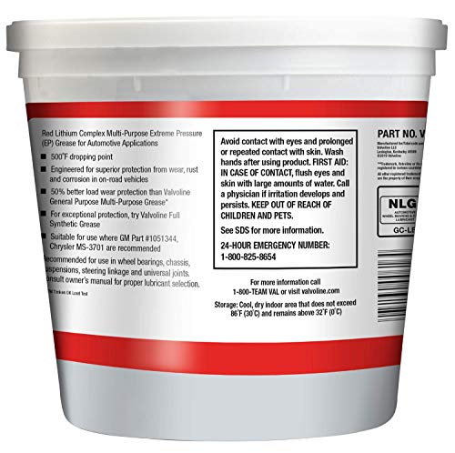 Image of Valvoline Automotive Multi-Purpose Grease - 4lb (VV616)