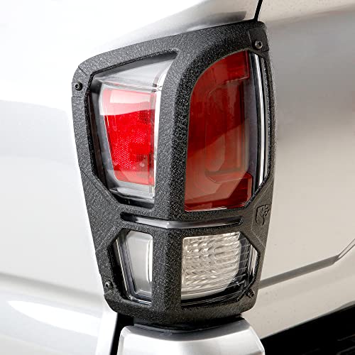 Tyger Auto Premium Pauldrons Tail Light Guard Covers Compatible With 2016-2023 Toyotal Tacoma | Powdered Textured Black | Cast Aluminum Alloy | No Drilling Required | Tg-Tg7T86668 #TOP13