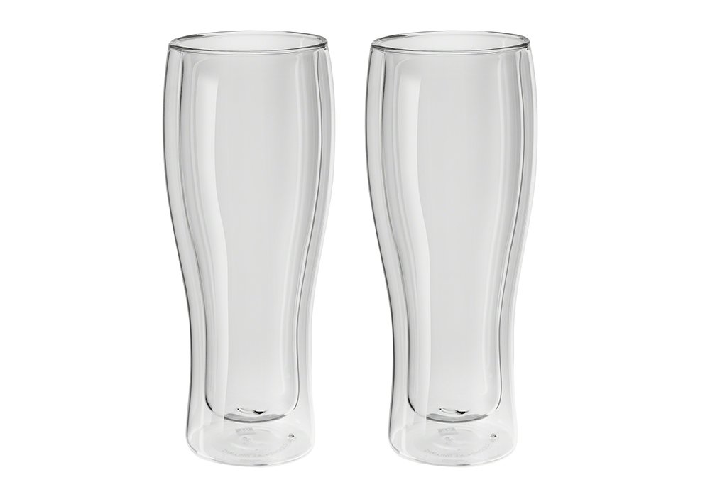 ZWILLING Sorrento Çift Camlı 2'li Bira Bardağı, 414 ml, Cam, Şeffaf Cam