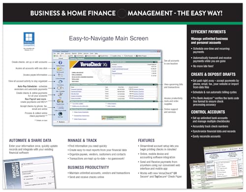 Image of VersaCheck X9 2025 for QuickBooks - 5 Users + VersaCheck ONLINE Gold 1yr Sub Bundle