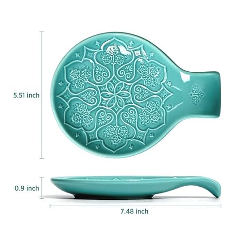 Ceramic Spoon Rest For Kitchen Counter And Stovetop, Farmhouse Style Spoon Holder, Housewarming Gift #TOP3