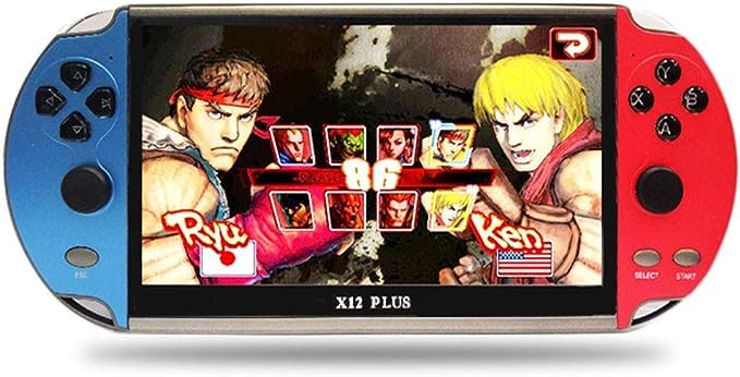 X12 Plus Multifunctional Game Console, 7 Inch HD Screen, 16GB Memory, 2500mAh Battery, Built-in 10000+ Games, Music and Video Player, Camera and More