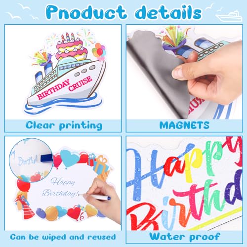 21 imanes decorativos de crucero para cumpleaños miniatura 4