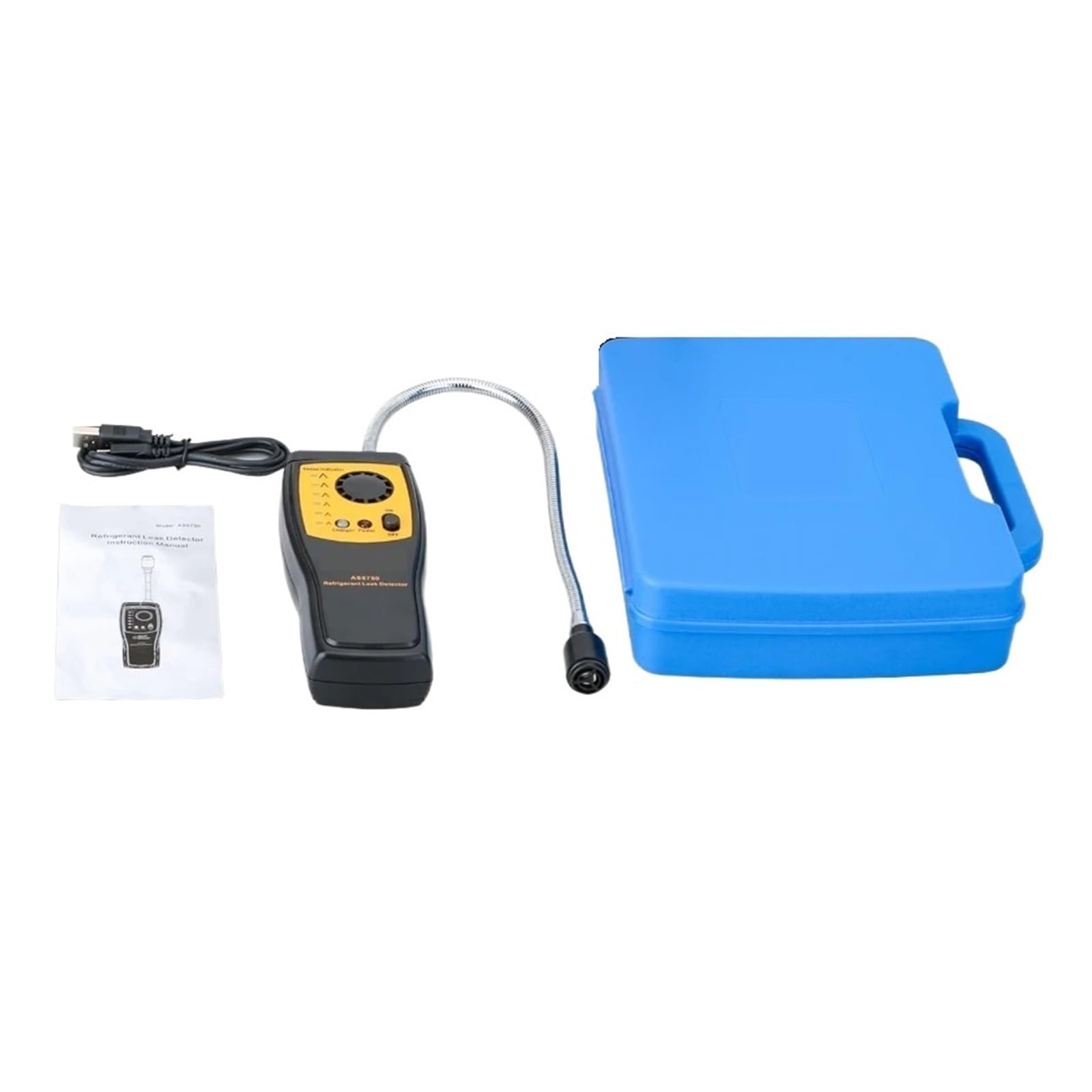 Kältemittel-Gasanalysator, Gaslecktester, Halogen-Freon-Leckdetektor, Luftqualitäts-Konditionierungsmonitor, FCKW, HFCKW, HFCKW, R22, R134A Einfach Zu Bedienen(AS5750L)