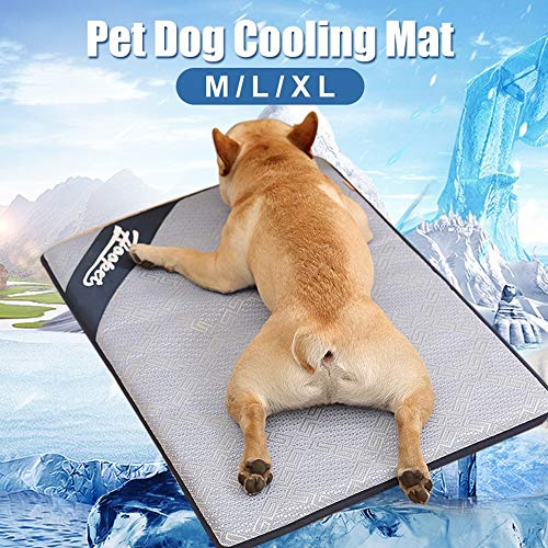 Colchón de Refrigeración para Mascotas Gatos y Perros de Verano Alfombrilla Refrigeración Manta Refrigerante Colchoneta Impermeable Mascotas Camas Refrescante Cojines (M)