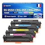 Pack complet 2 toners de chaque couleur pour continuité d’impression
