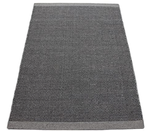 Gris Salon 100% Laine Tapis Tissu plat 120x180 cm Kilim