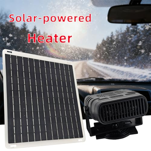 Denash Tragbare Solarpanel-Heizung, Effiziente Solarenergieumwandlung mit Wiederaufladbarem Akku, Zum Auftauen von Autos, Zum Heizen von Haustierhäusern, Lieferung ohne Batterien