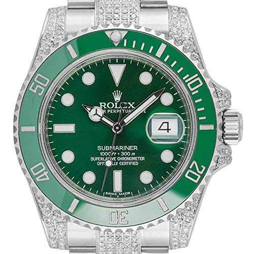 Preisvergleich Produktbild Rolex Submariner, Datumsanzeige, Edelstahl, grünes Zifferblatt, 116610LV