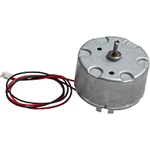 RF-500TB-18280 DC Motor 3V-6V 5650RPM 32mm Metal General Purpose Motor with Welding Tabs for DIY Solar Experiments CD DVD VCR Players and Induction Soap Dispenser Swing Applications Silver Finish