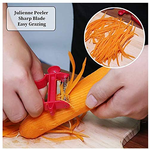 gazechimp 3pcs Aço Descascador De Legumes Ralador Multifuncional