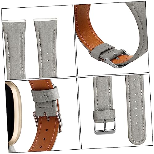 Correa de cuero para reloj inteligente compatible con pulsera inteligente NUOBESTY 4