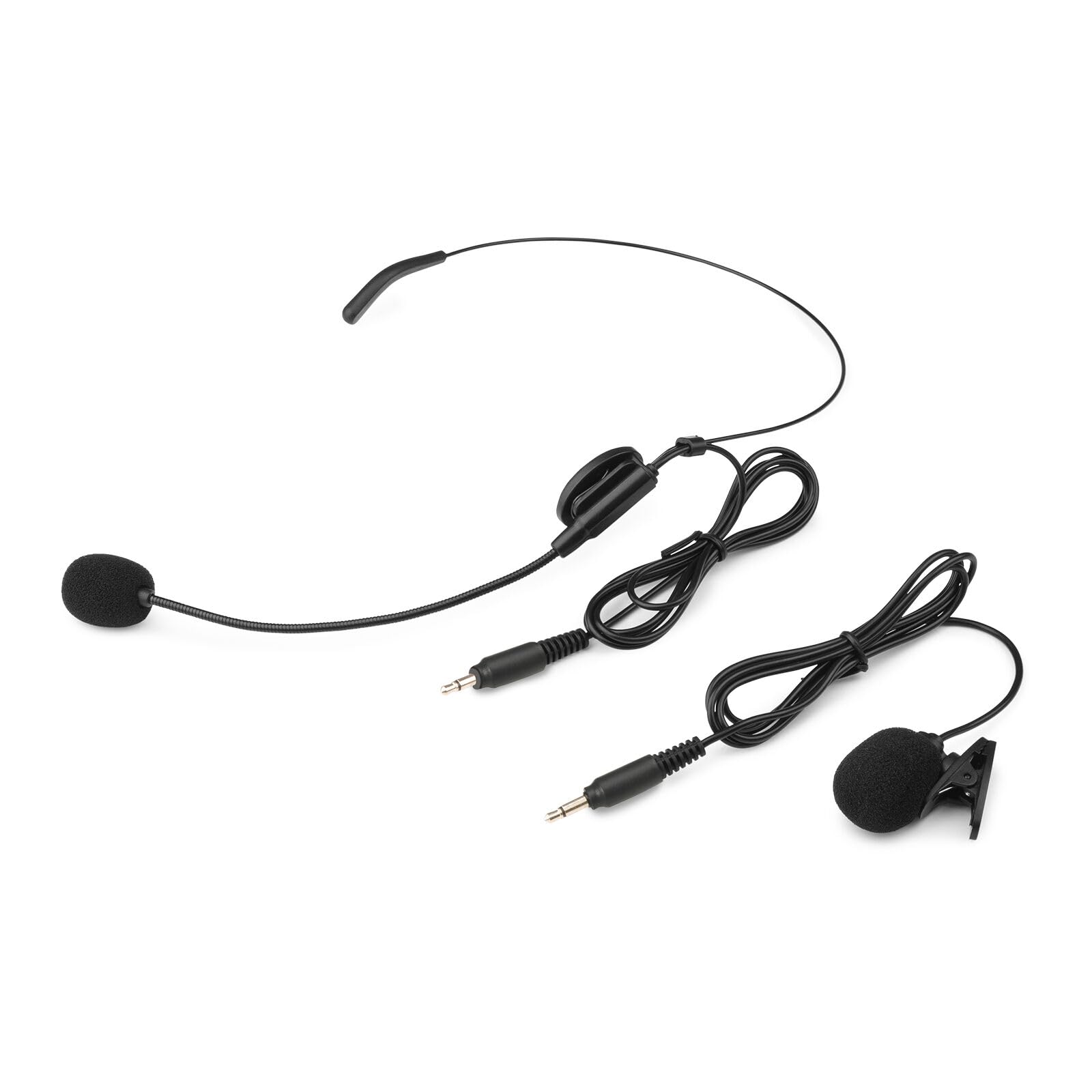 Power Dynamics PD520BP Micrófono de Cuerpo con Auriculares inalámbricos y micrófonos de Solapa para la Serie PD52, 100 Canales UHF, batería Recargable, indicador de bajo Consumo, Pack de Bolsillo.