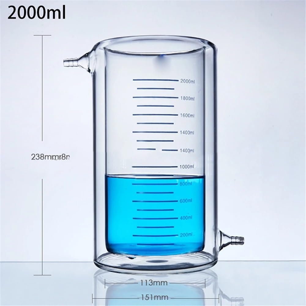 Zlewka laboratoryjna ze szkła borokrzemowego, Lab Glass Jacket Beaker 50-1000ml(50ml)