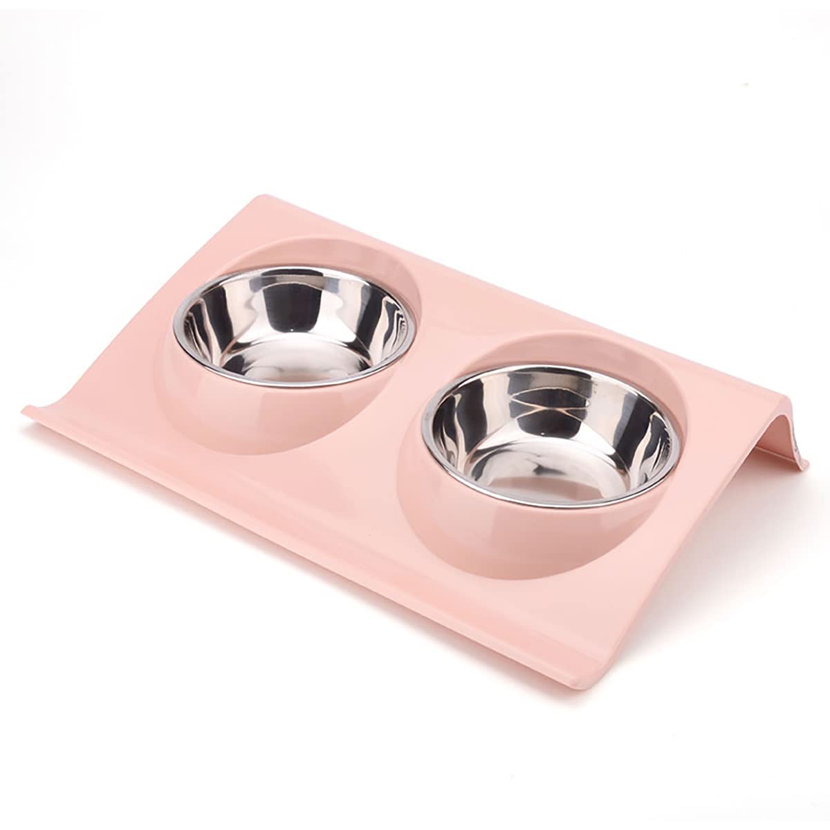 YOUSTYLO - YOU ARE PRIORITY Double Bowls for Small Cat Rabbit Puppies Premium Stainless Steel Pet Feeding Bowls with No-Slip Cute Modeling Pet Food & Water Feeder for Puppies/Cats/Rabbit (Pink) (B09LRG3C49) Amazon Price History, Amazon Price Tracker